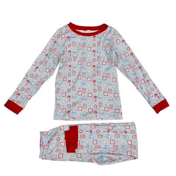 NWT James & Lottie Size 7 Letters to Santa Pajamas - Picture 1 of 4